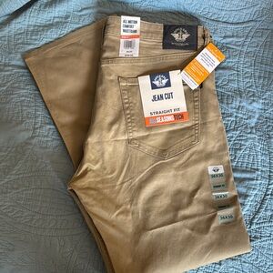 Men's Straight Fit Khaki Jeans